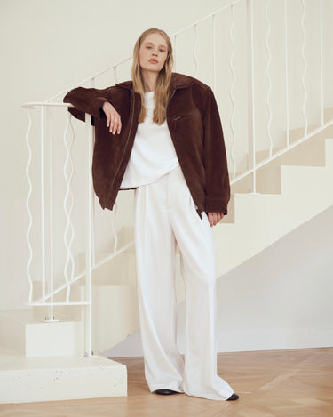 Yves Suede Brown Jacket