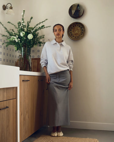 Brooke Virgin Wool Skirt