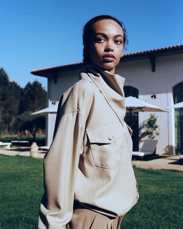Julien Virgin Wool Beige Shirt