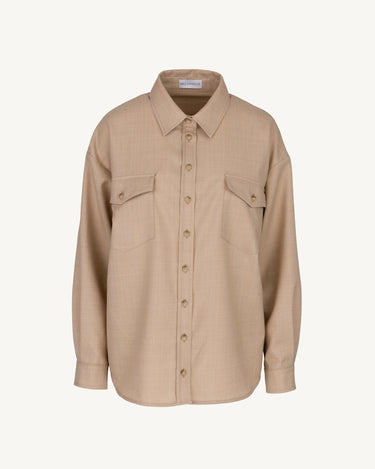 Julien Virgin Wool Beige Shirt
