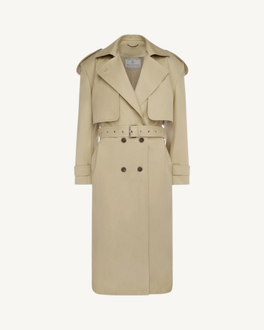 Shannon Silk Cotton Trench Coat