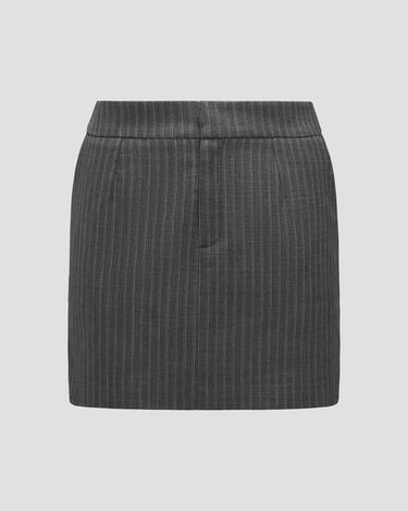 Virginia gray pinstripe skirt