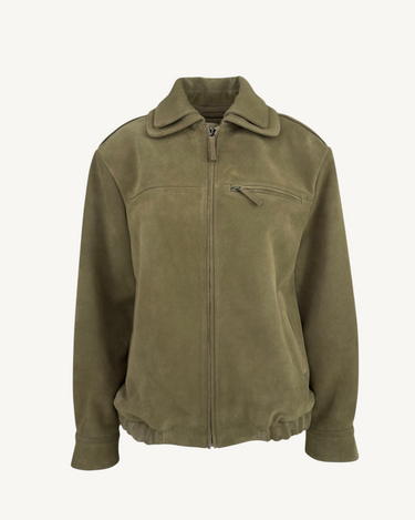 Yves Suede Olive Jacket
